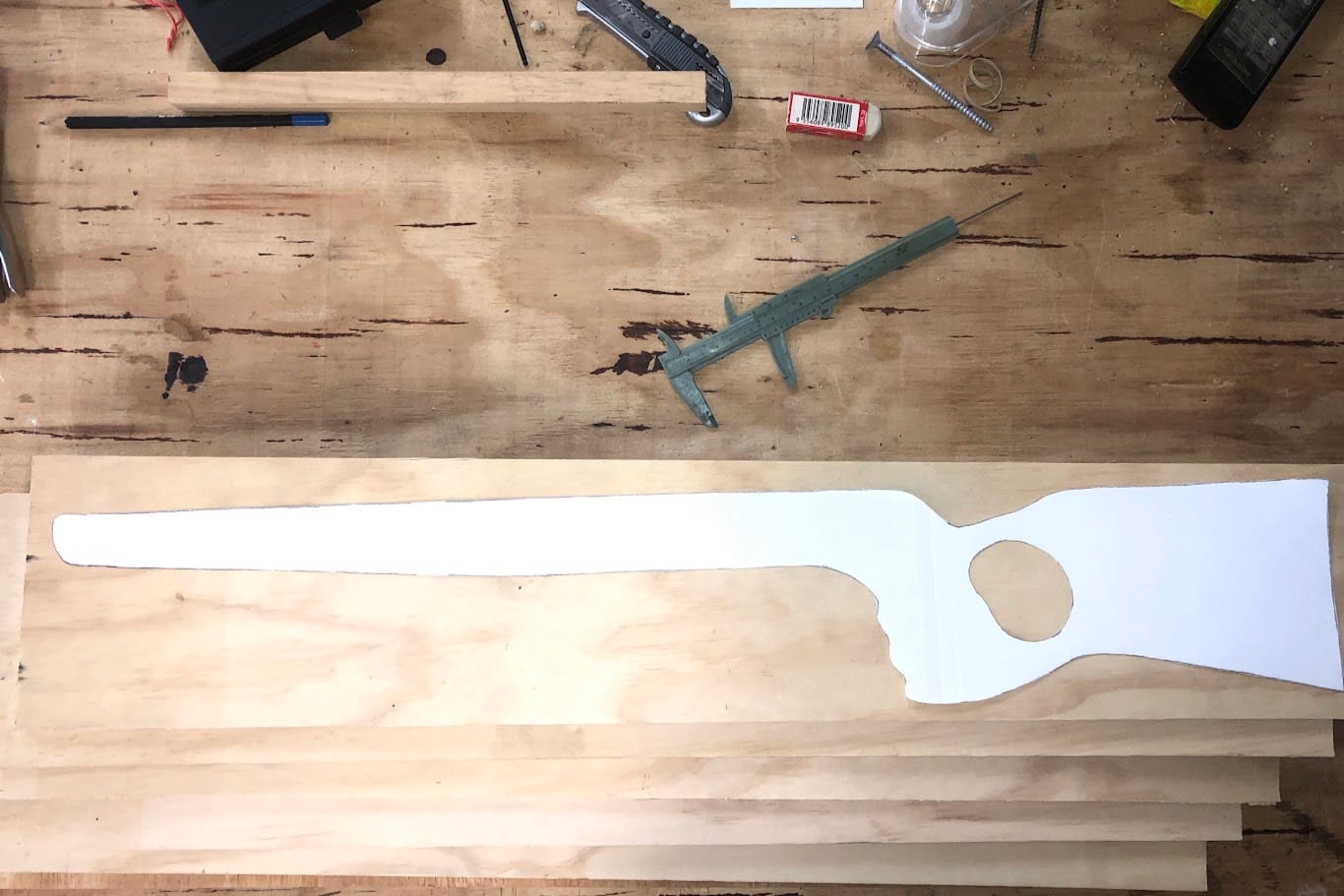 Paper design to wood