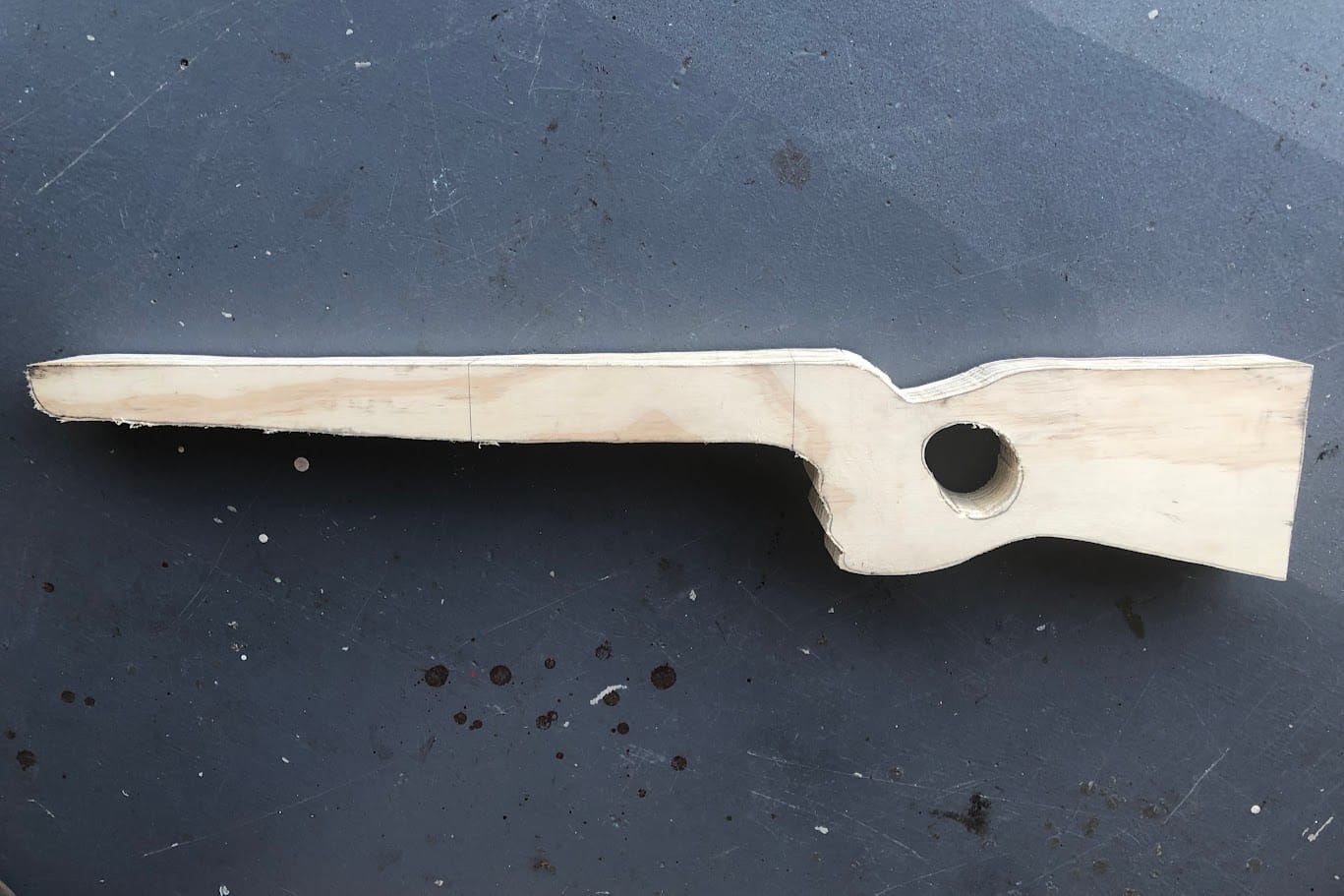 Roughcut the shape of the plug