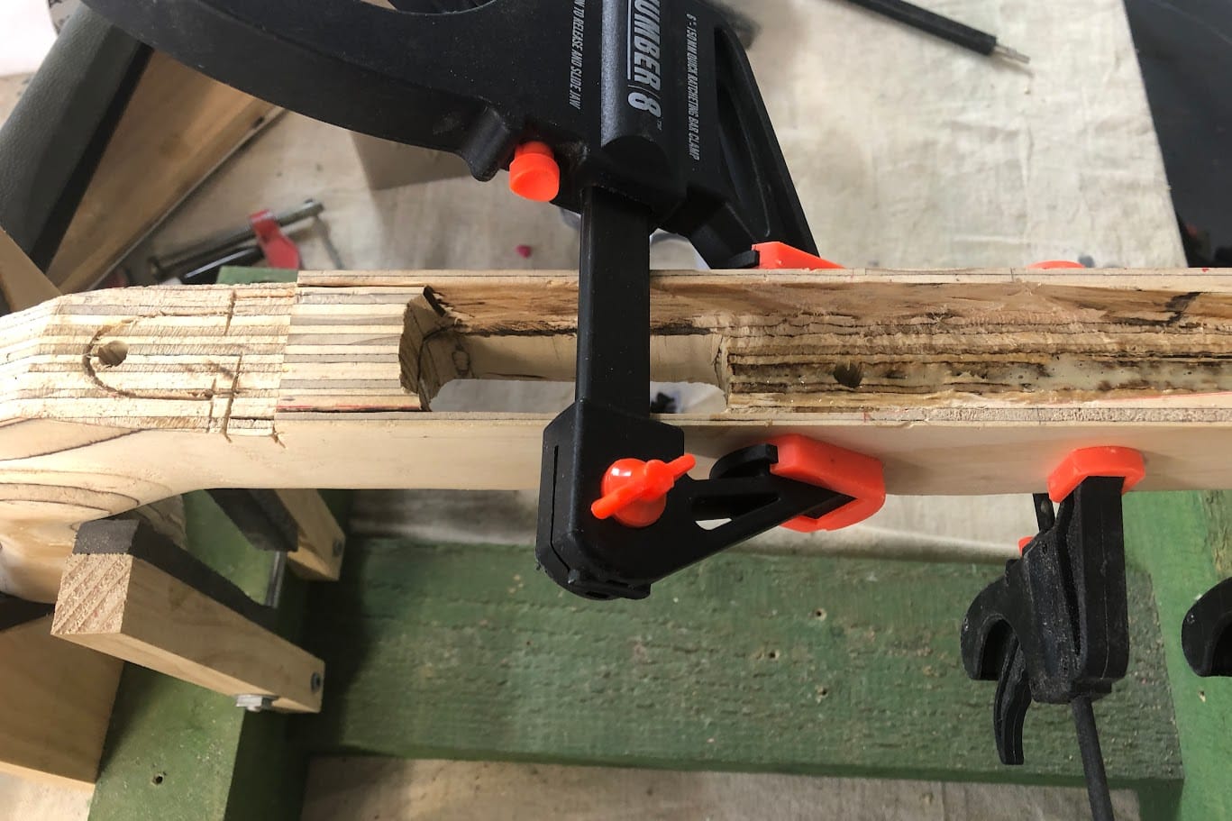 Cut the action and barrel shape into the plug