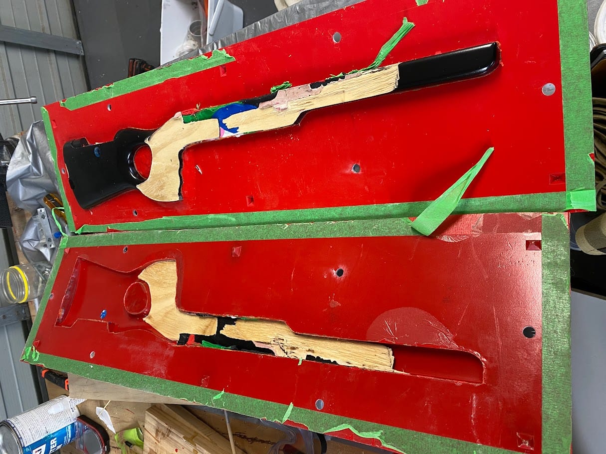 Split the two mould halves